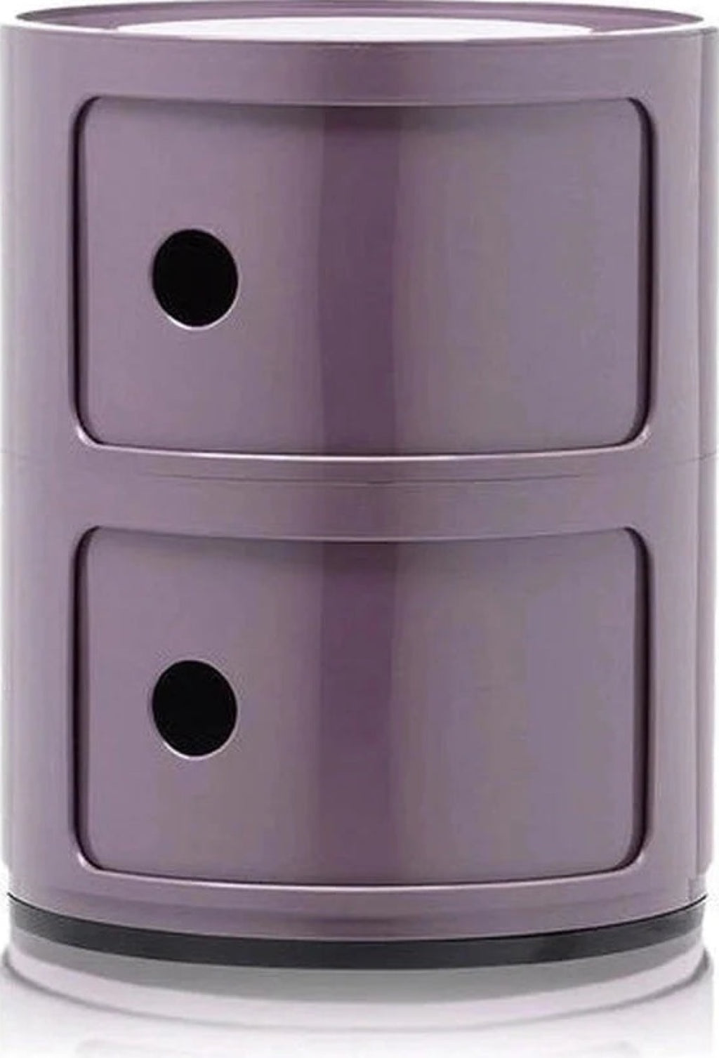 Kartell Componibili Classic Container 2 Elements, Silver