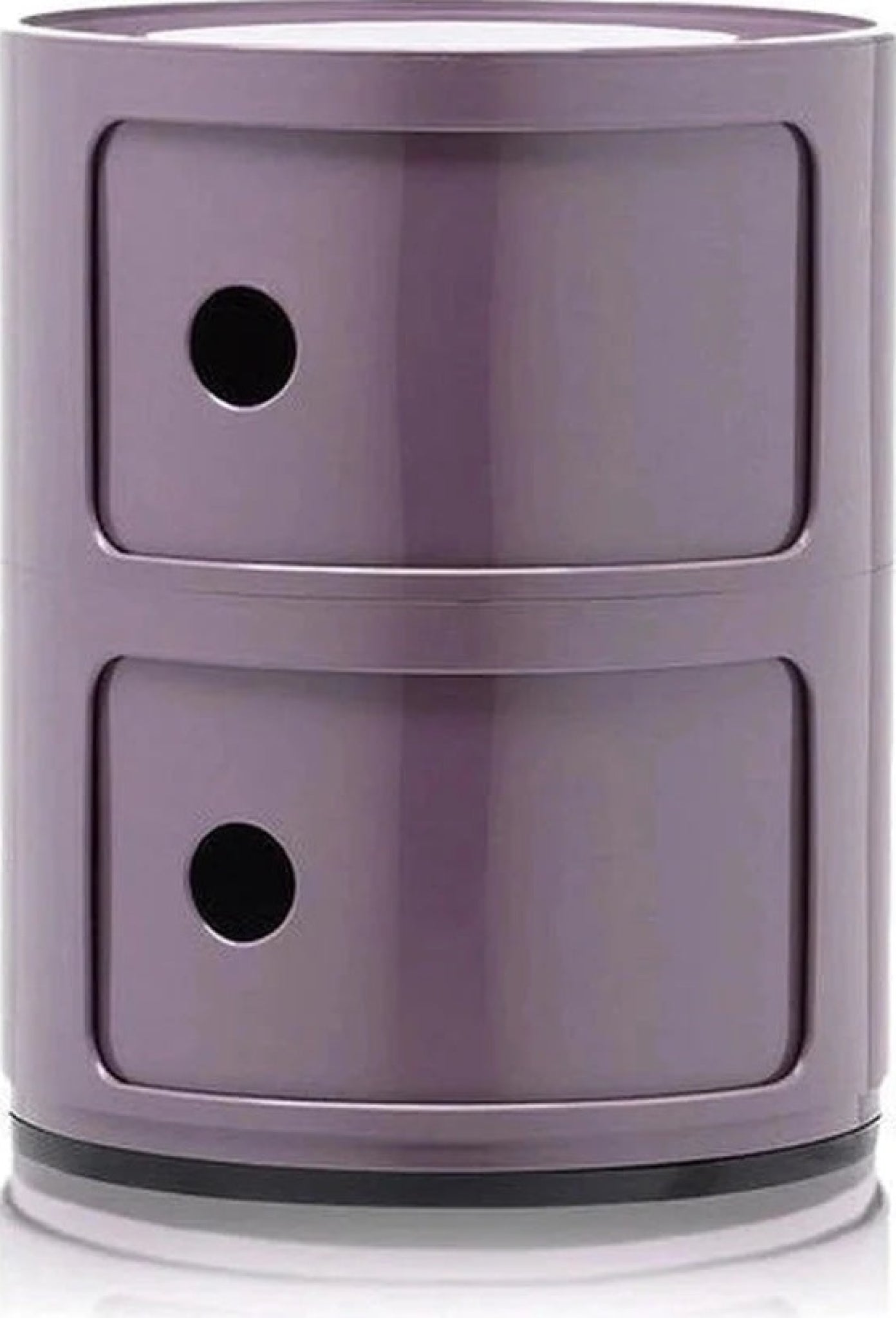 Kartell Componibili Classic Container 2 Elements, Silver