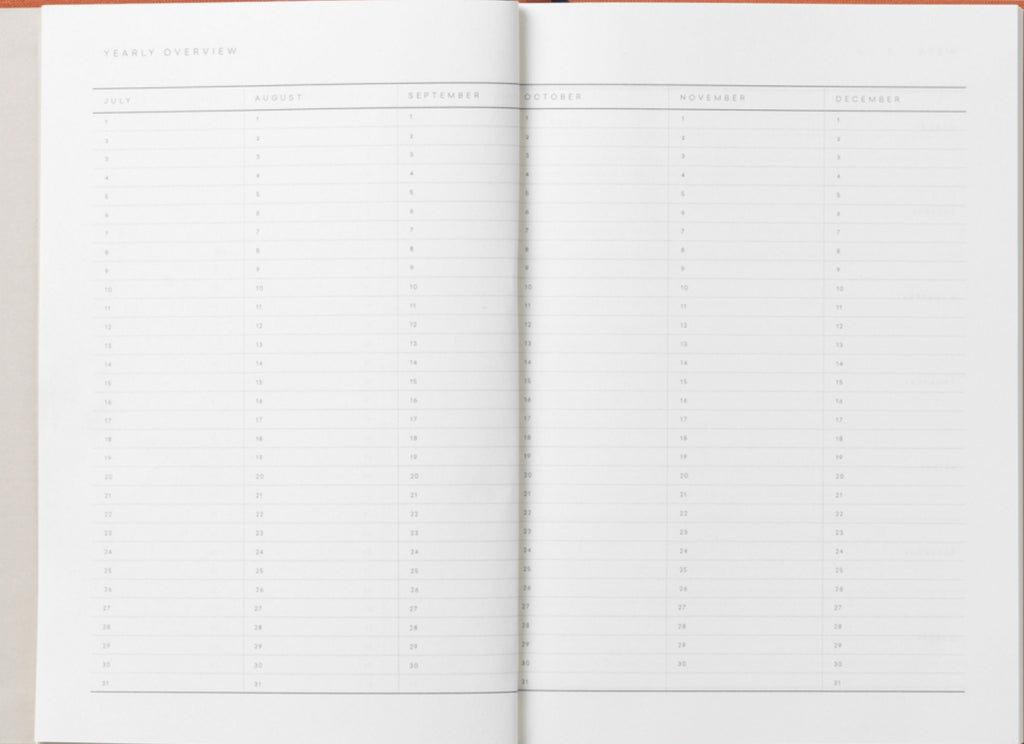 Notem Studio Even Weekly Journal Medium, Sienna Cloth