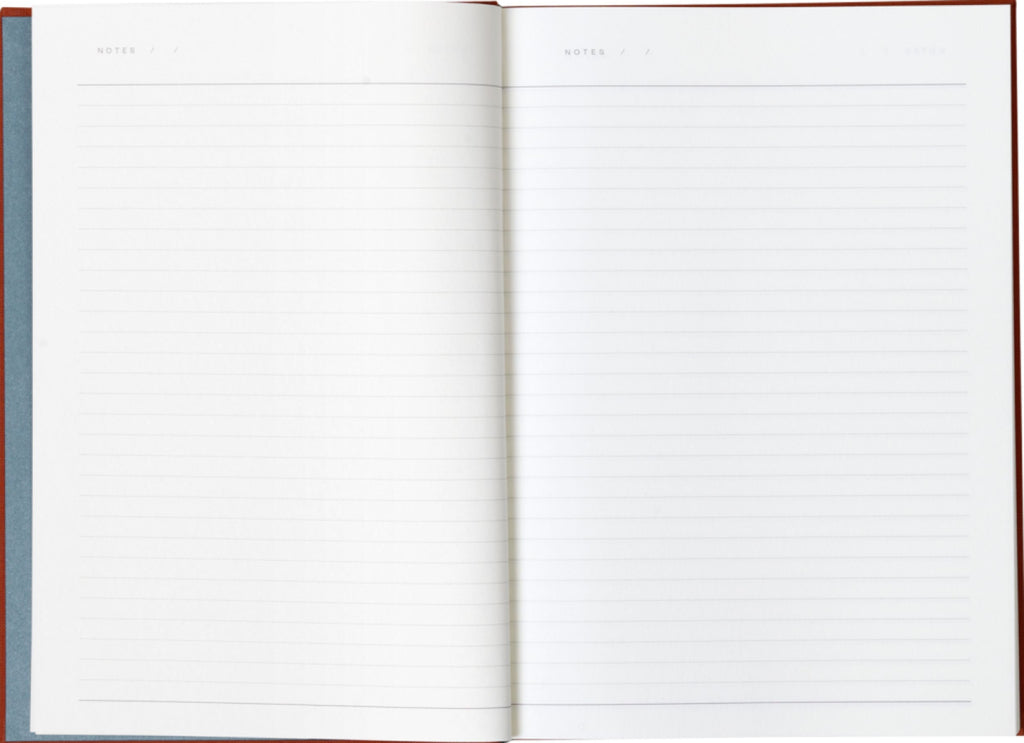 Notem Studio Bea, Notebook With Elastic Band, Dark Sienna