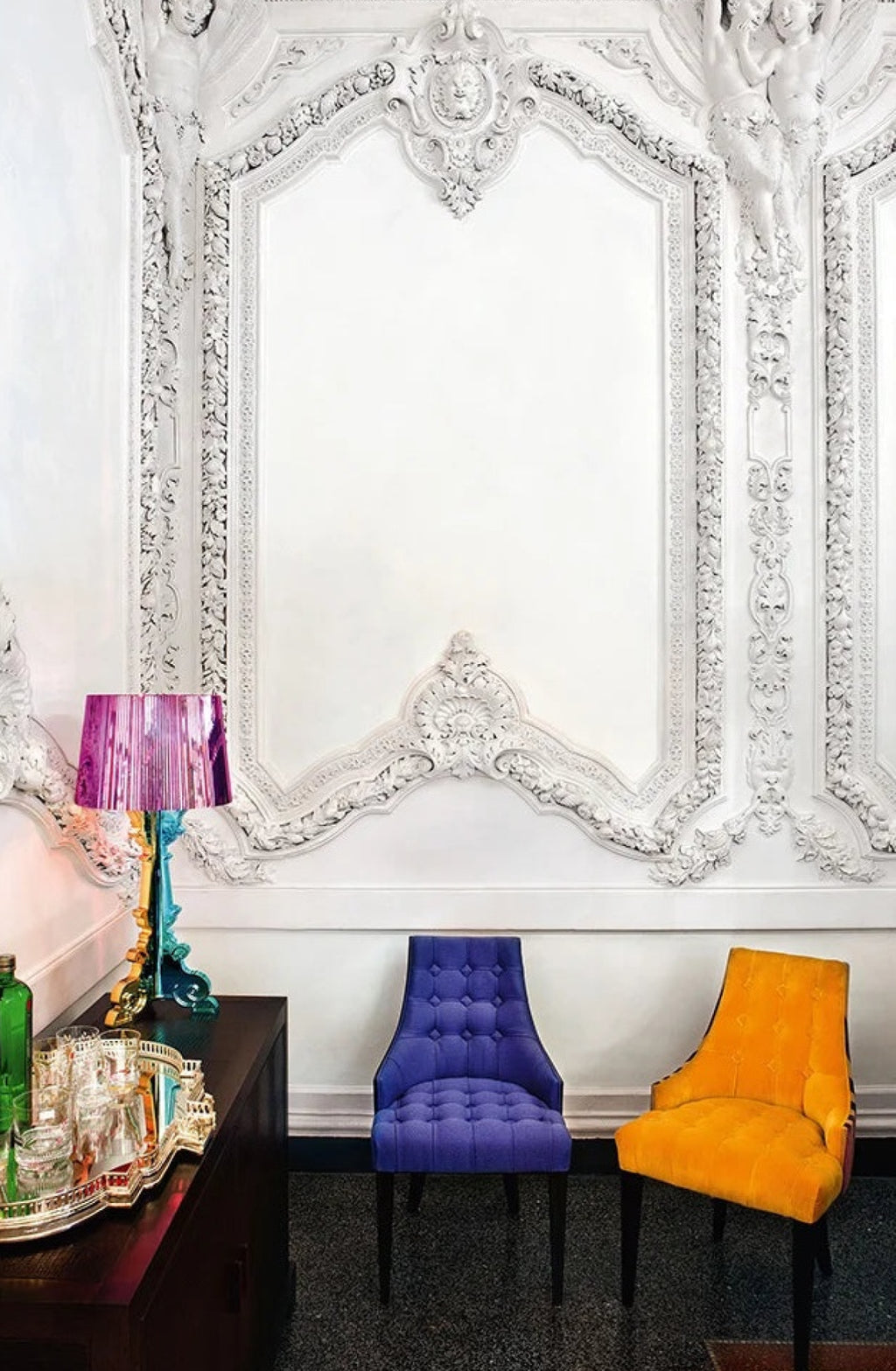 Kartell Bourgie Table Lamp, Chrome