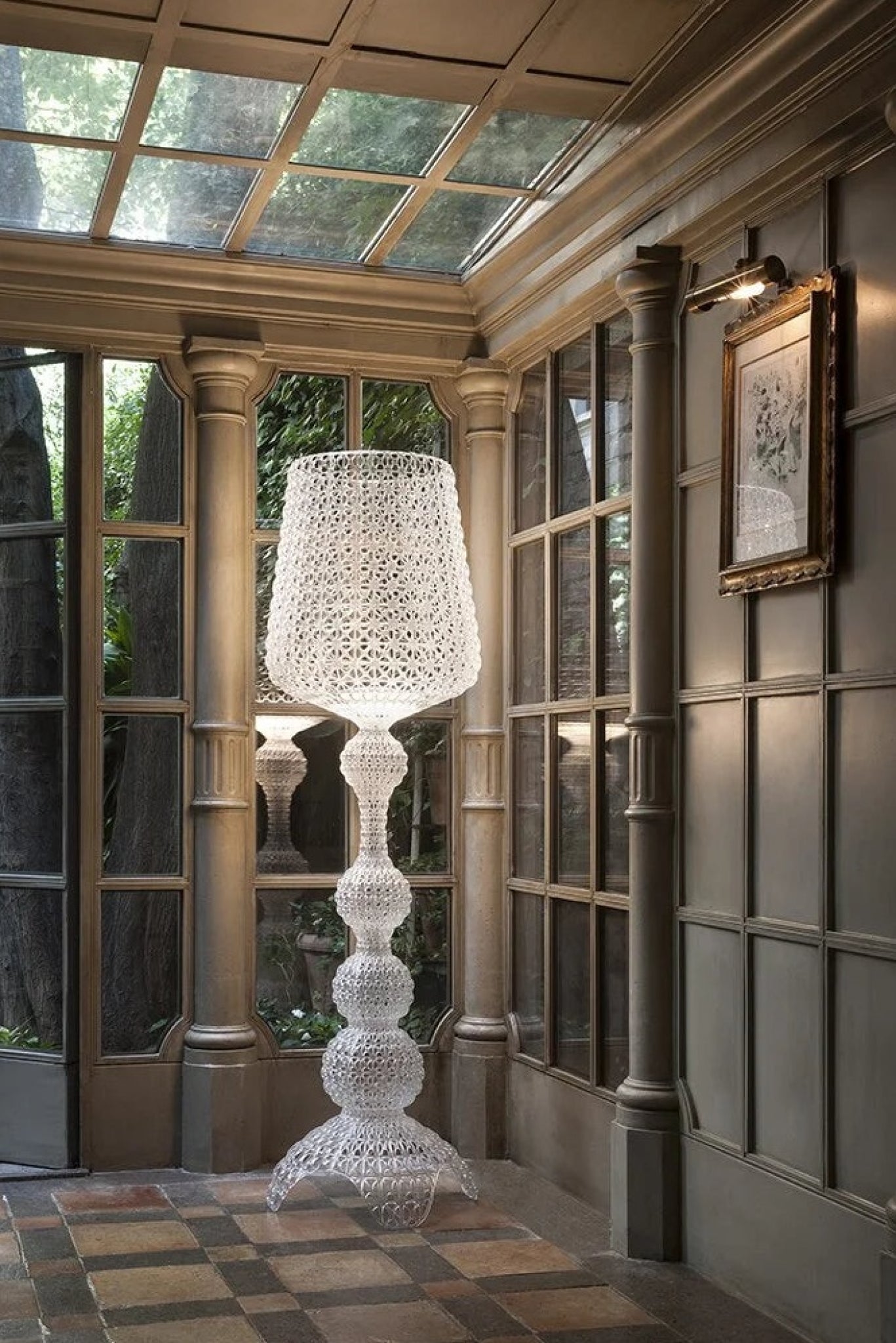 Kartell Kabuki Suspension Lamp, Light Blue