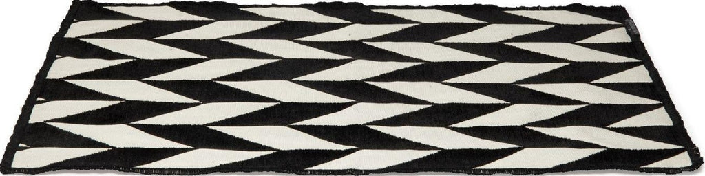 Dutchdeluxes placemat set of 4 Black & White, Fishbone