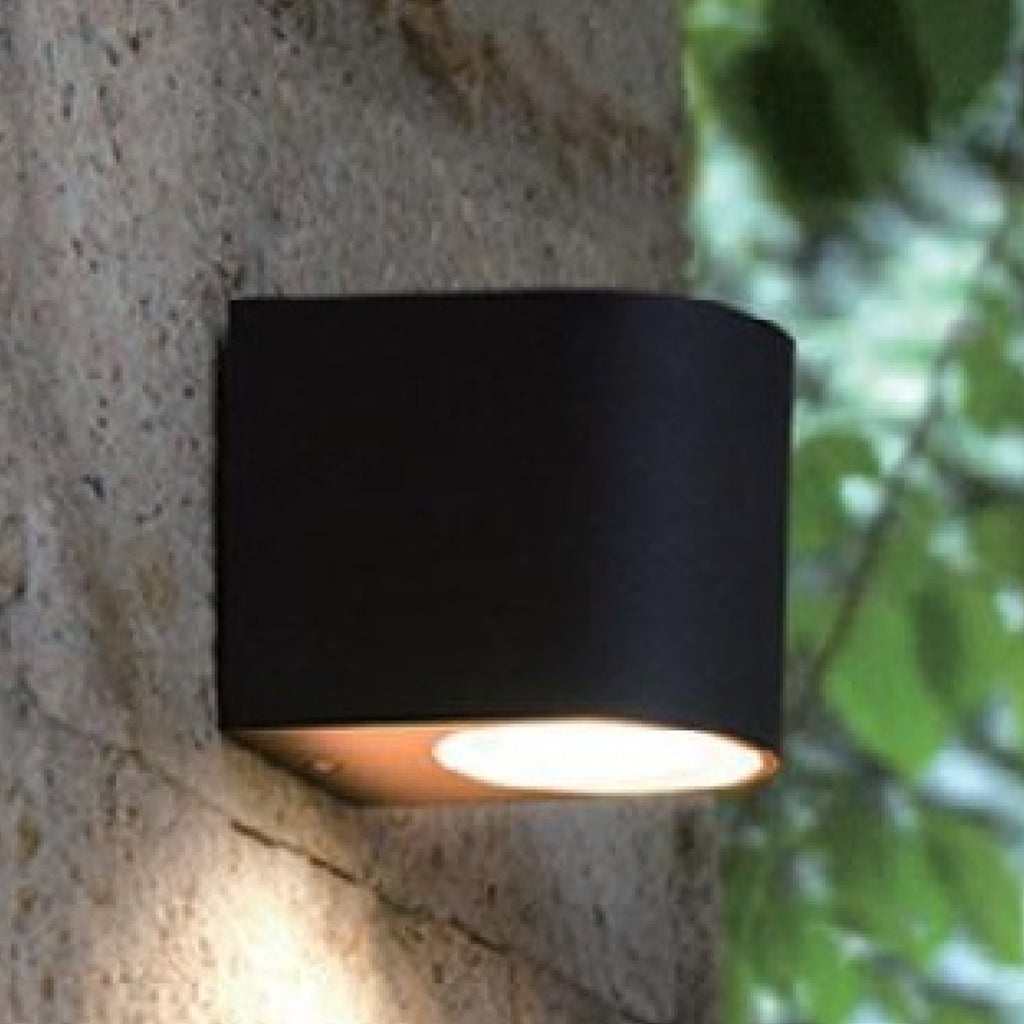 Dyberg Larsen Læsø 2 Outdoor Wandleuchte, Matt Schwarz