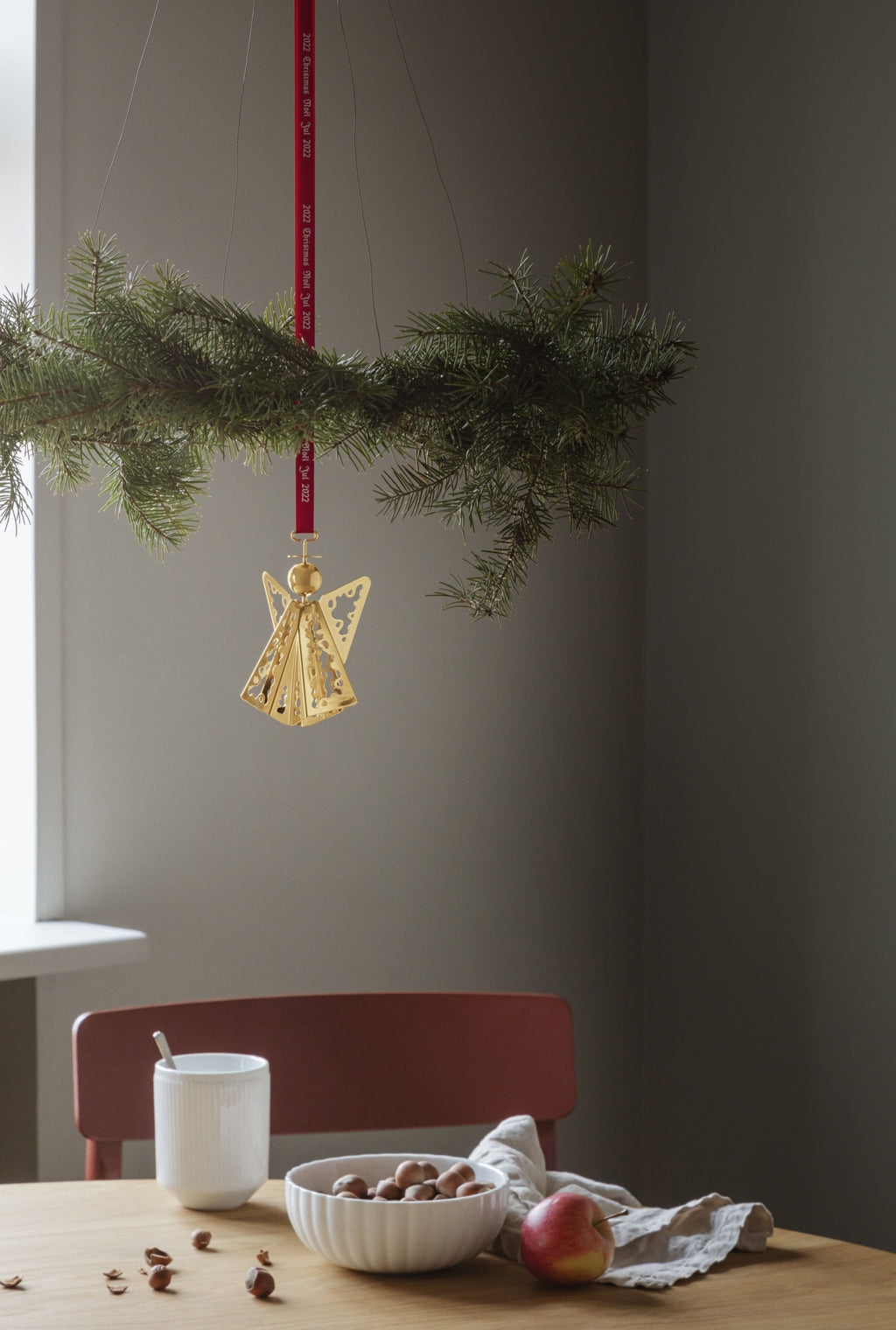 Georg Jensen Christmas Mobile Lace Angel , Gold Plated