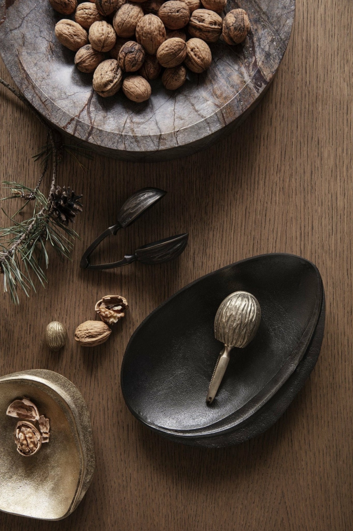 Ferm Living Forest Bowl Brass, 24cm