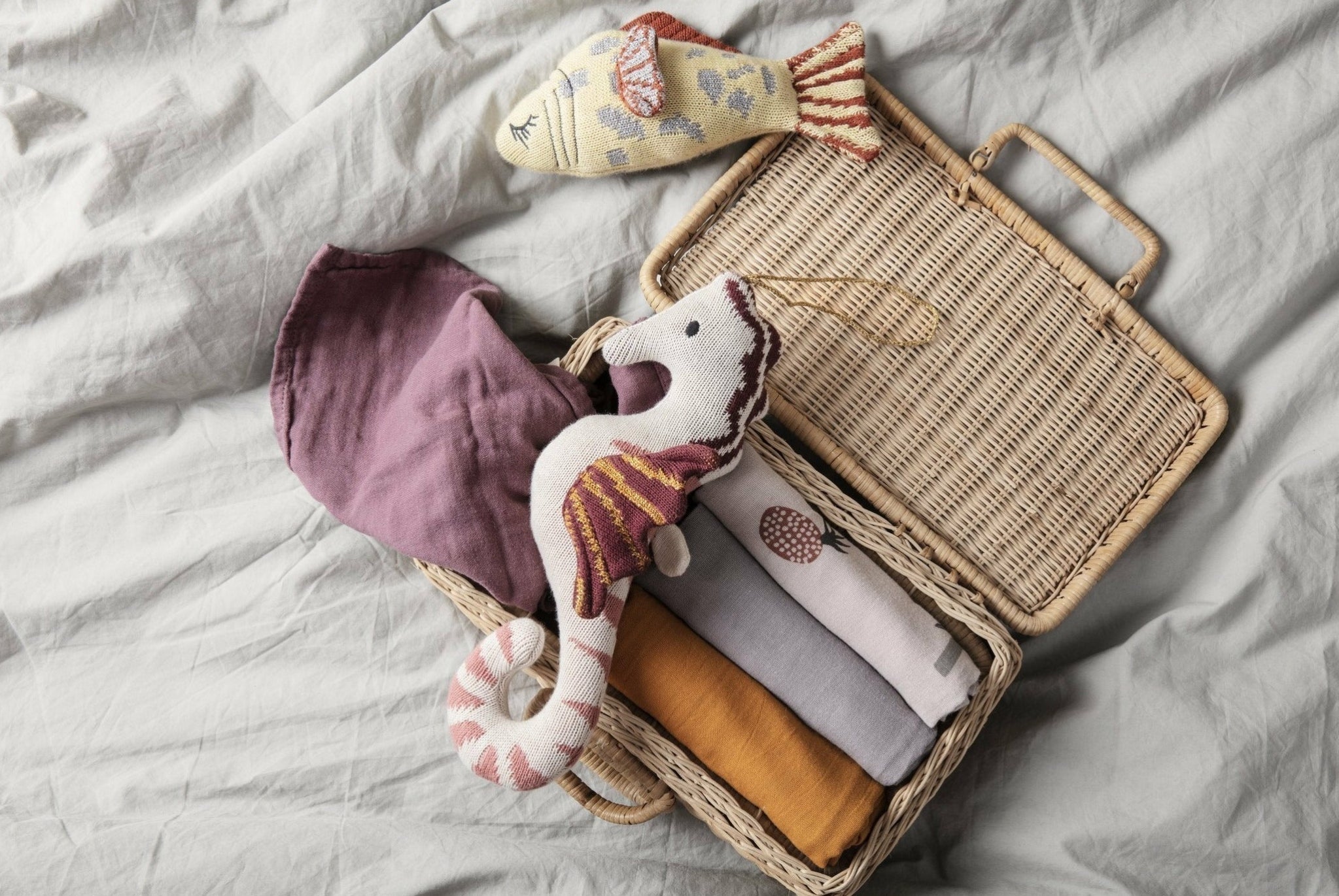 Ferm Living Cloth Diapers Horse, 3pcs.