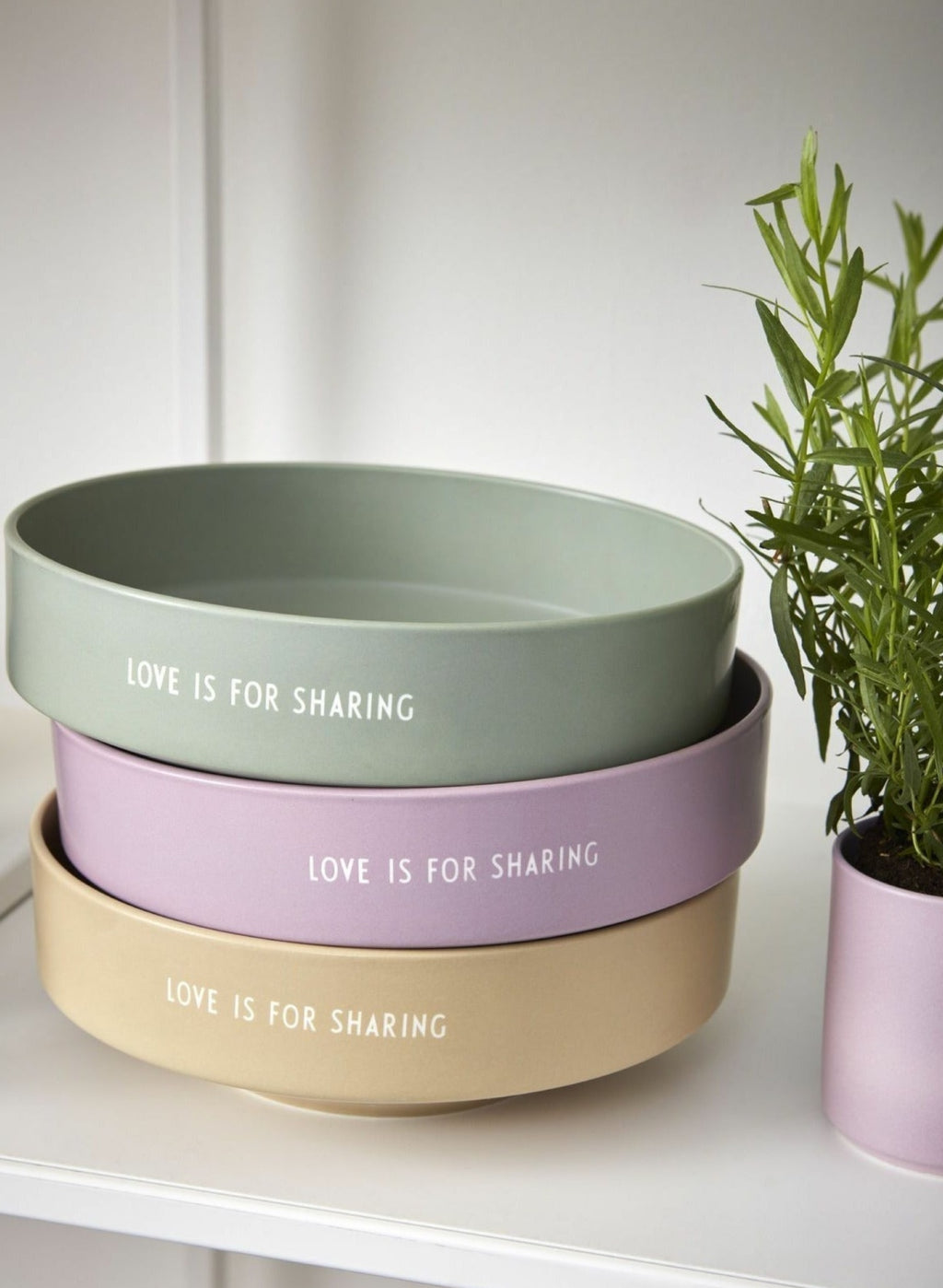 Design Letters Favorite Bowl Medium, beige