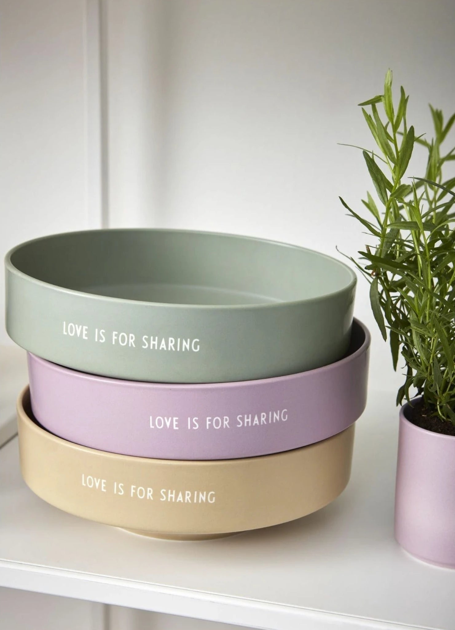 Design Letters Favorite Bowl Medium, beige