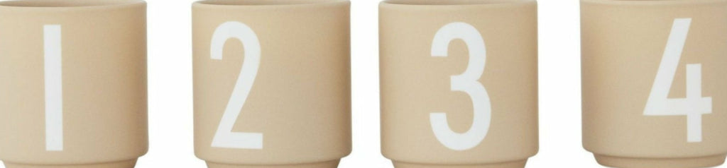 Design Letters Mini Espresso Cup set, beige