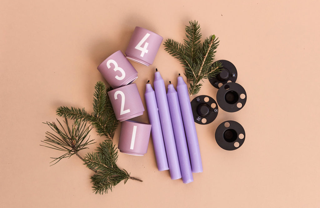 Design Letters Mini Favorite Mug Set of 4, lavender