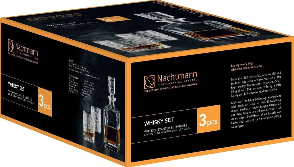 Nachtmann Bossa Nova Whisky Set, 1 Carafe + 2 Glasses