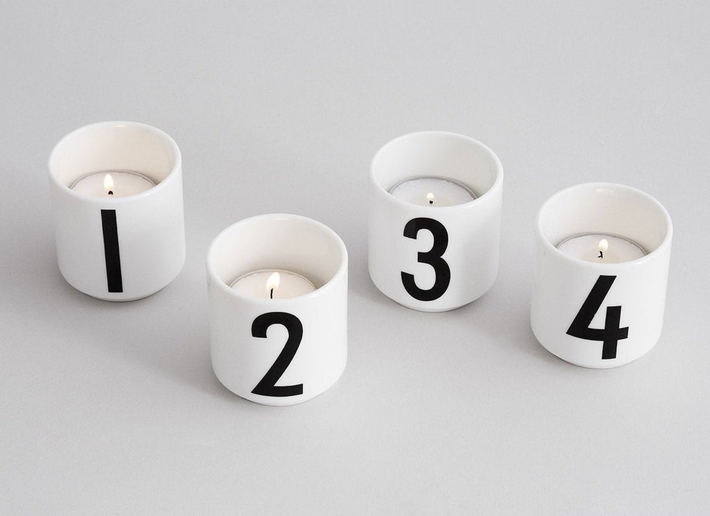 Design Letters Espresso Cups 1-4 Set, White