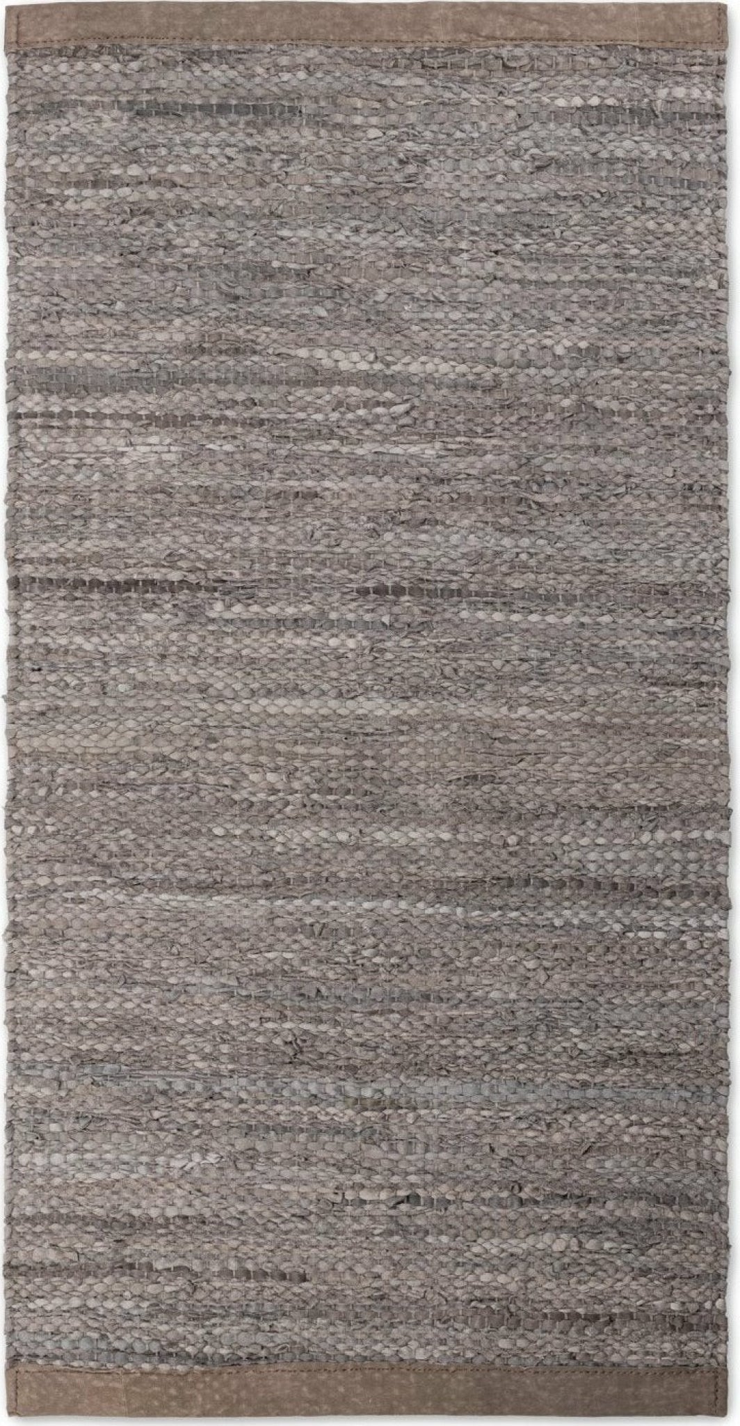 Rug Solid Leather Carpet Wood, 65 X 135 Cm