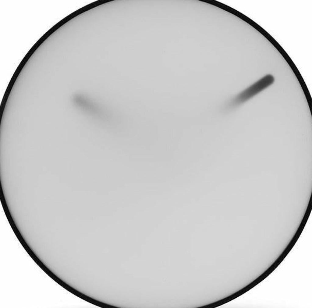 Gejst MOMENTT Wall Clock 30cm White — Milky Glass, Steel & Acrylic