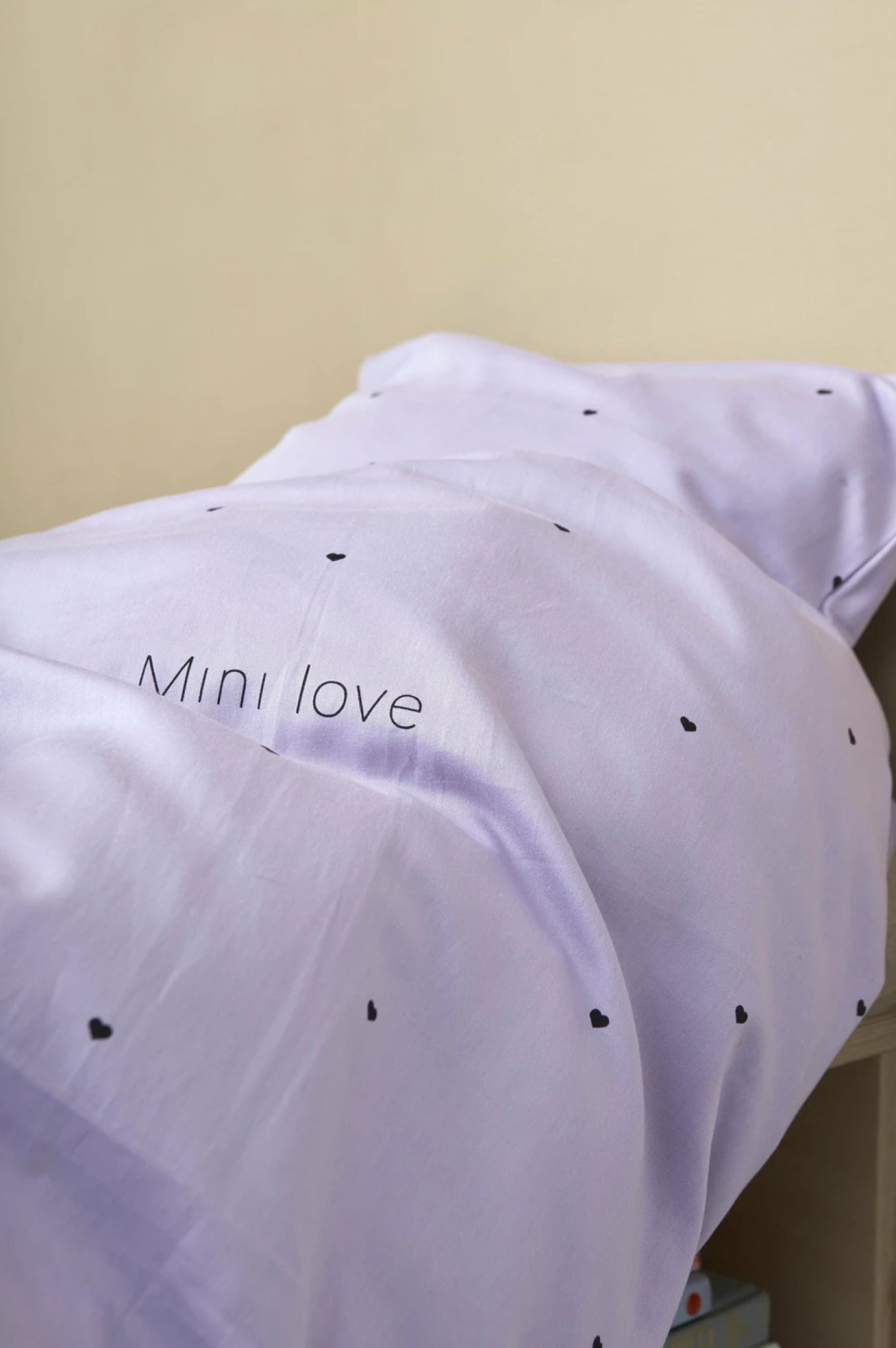 Design Letters Mini Love Baby Pillowcases and Duvet Covers 70x100 cm, lavender