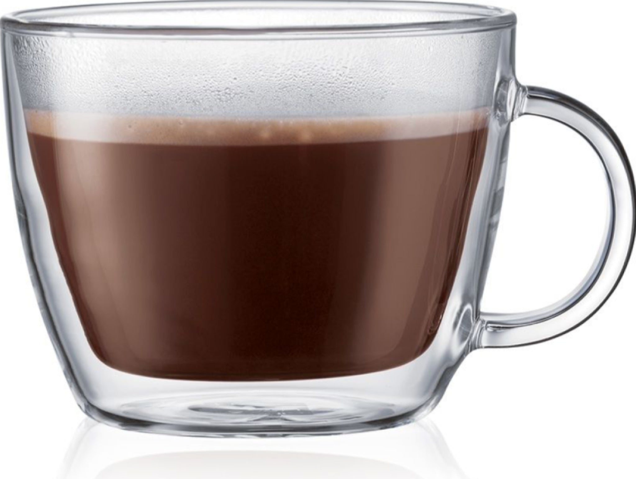 Bodum Bistro Caffè Latte cup double-walled with handle H11.4 cm, 2 pcs.