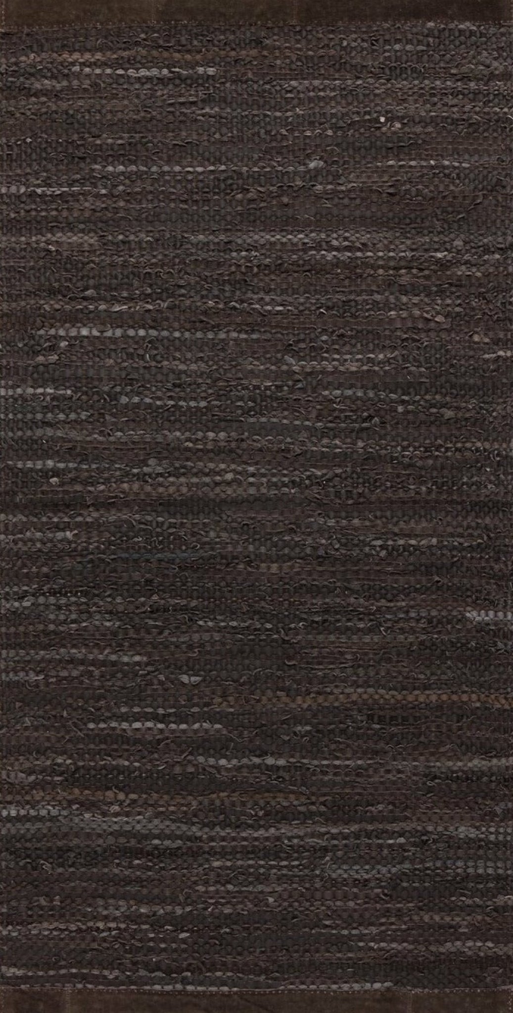 Rug Solid Leather Rug Choco, 75 X 500 Cm