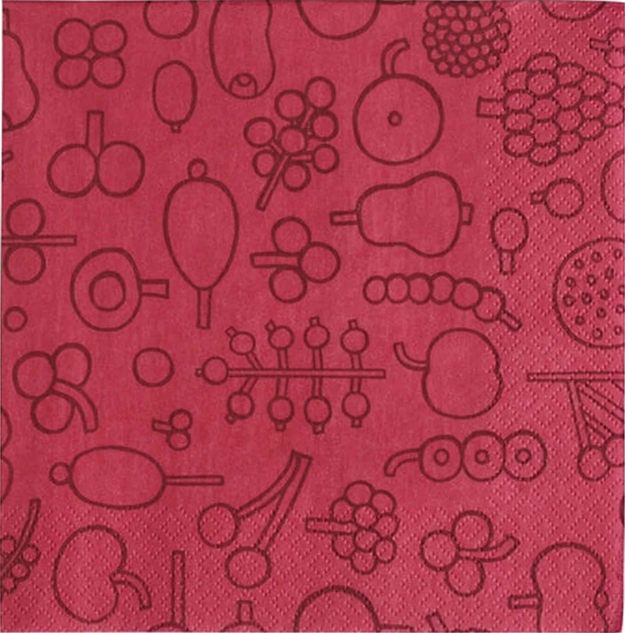 Iittala Otc Paper Napkins 33cm, Frutta Red