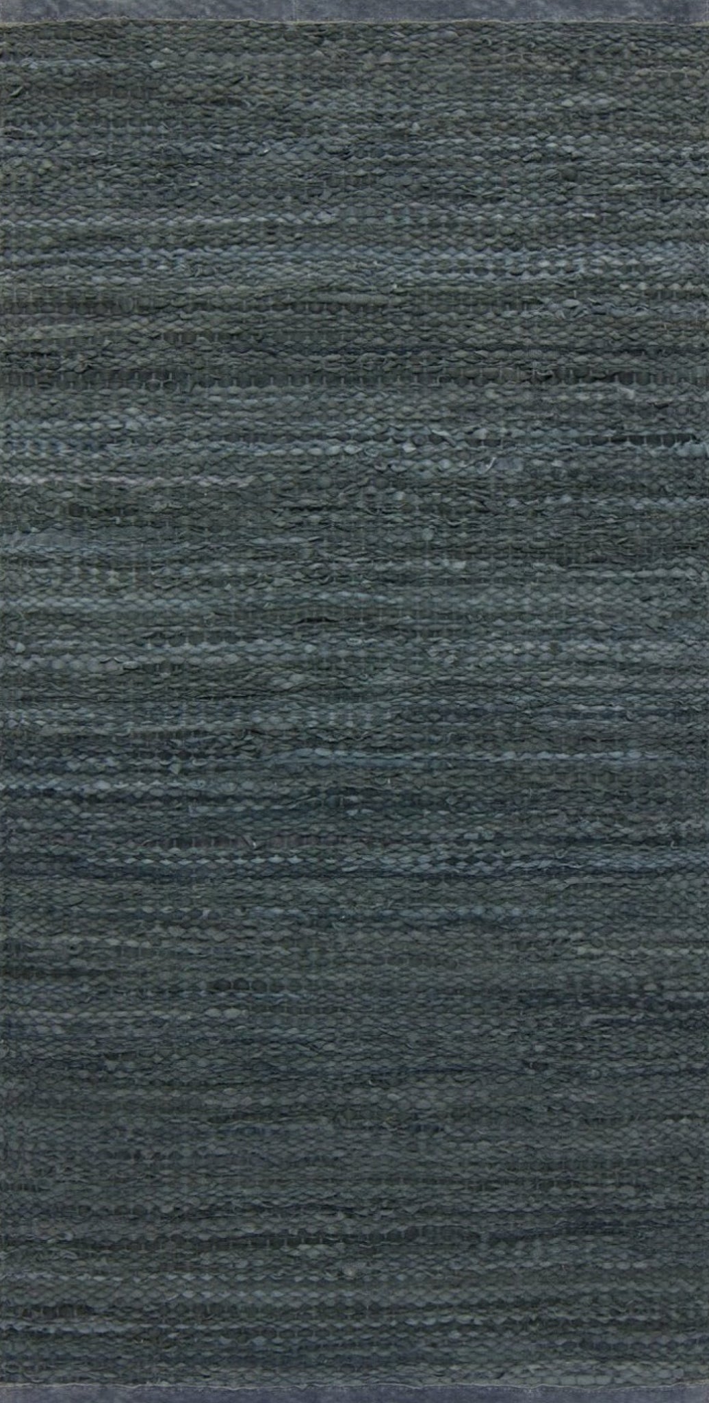 Rug Solid Leather Rug Dark Grey, 200 X 300 Cm