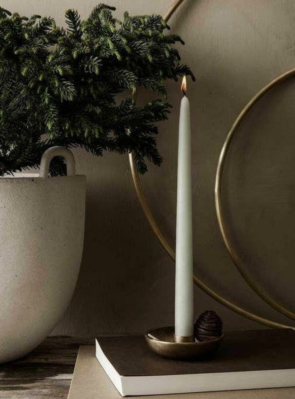 Ferm Living Bowl Candlestick Single, Brass