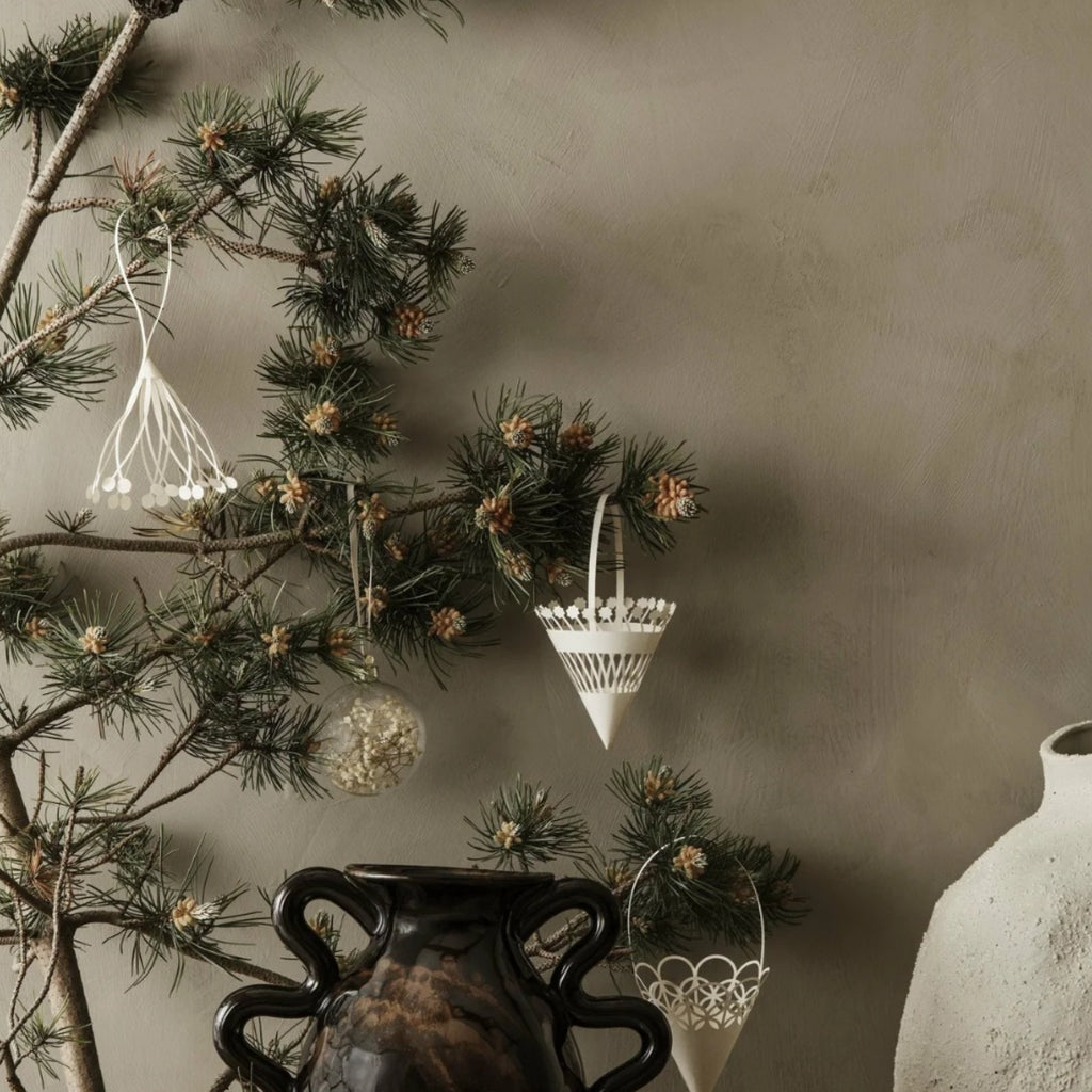 Ferm Living Christmas Paper Bags, Set Of 3