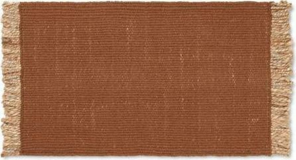 Ferm Living Block Mat 80x50 Cm, Dark Red