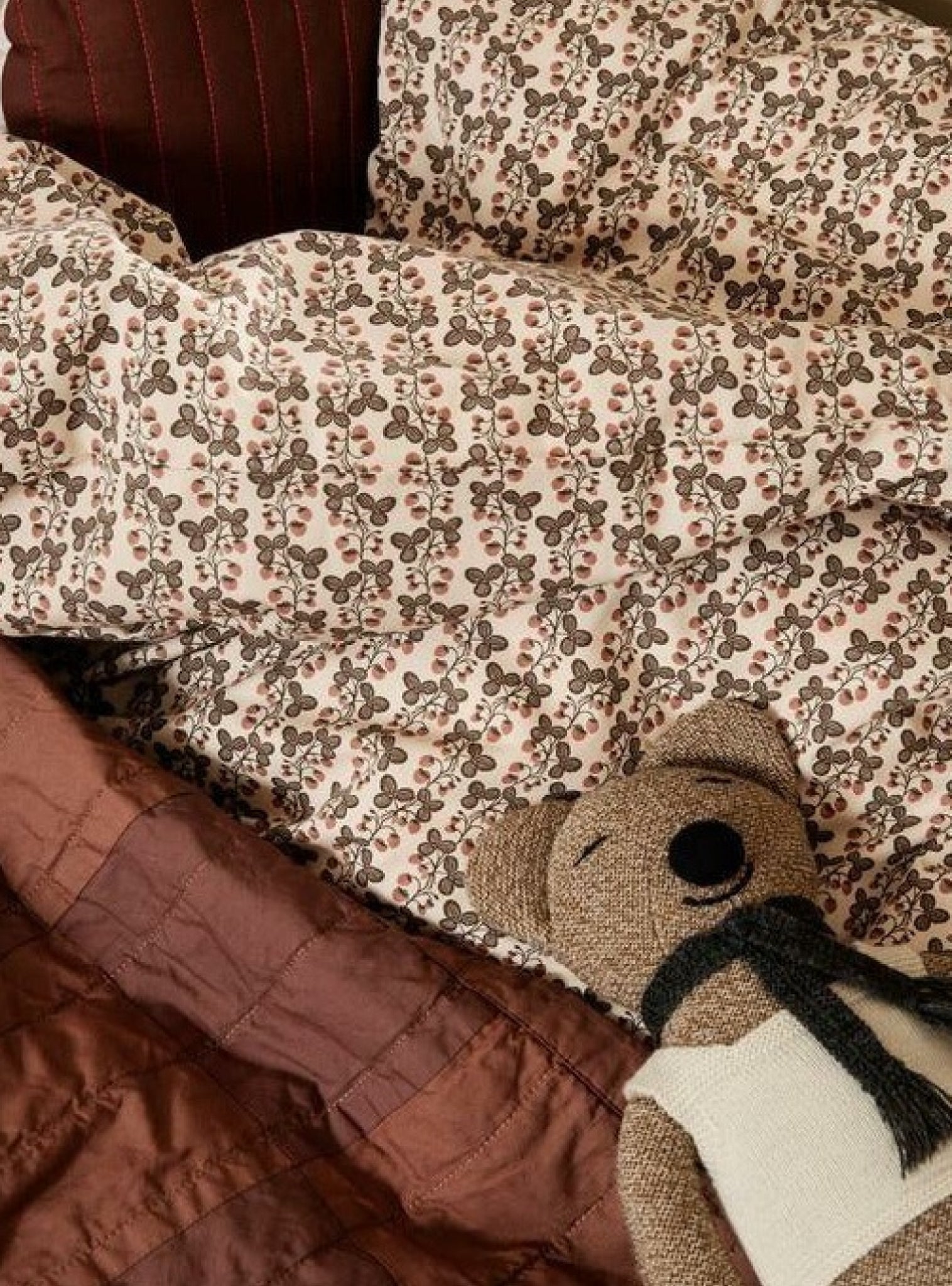 Ferm Living Strawberry Field Bed Linen Baby, 70x100 Cm