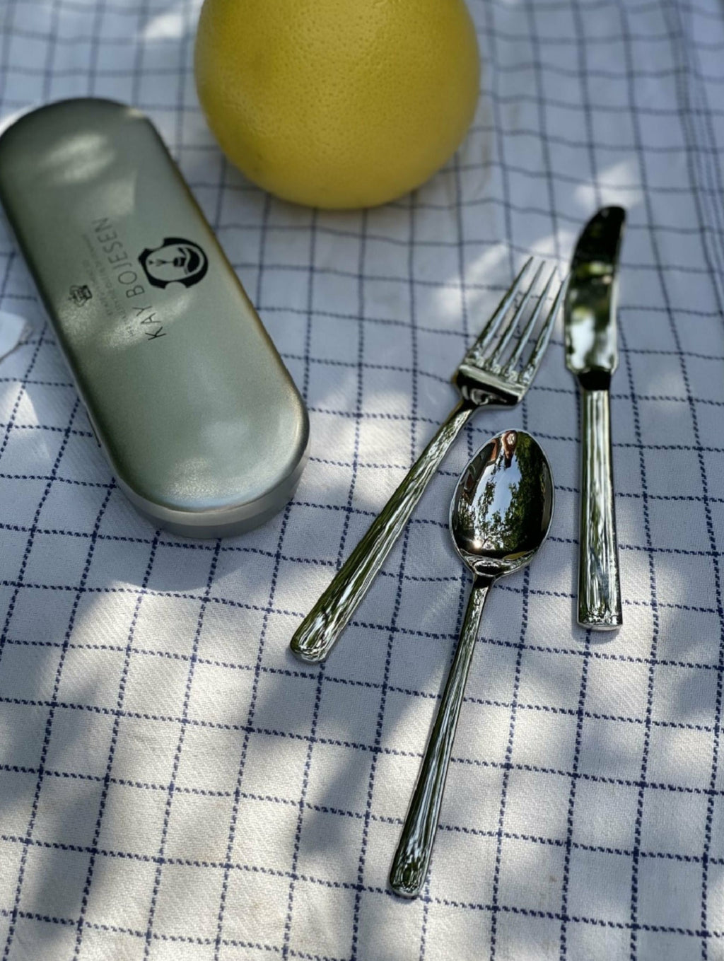 Kay Bojesen Travel Set, Matte Steele Steel