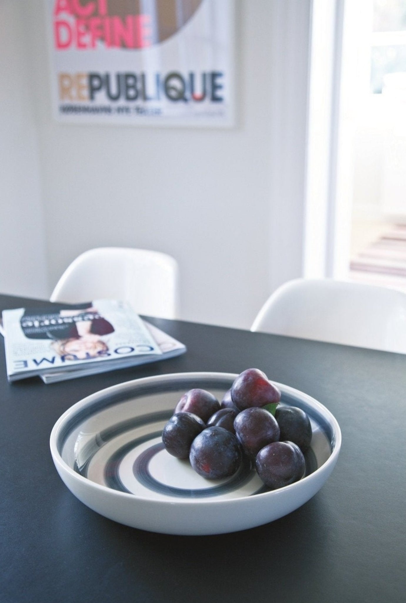 Kähler Omaggio Plate Yellow, ø21 Cm