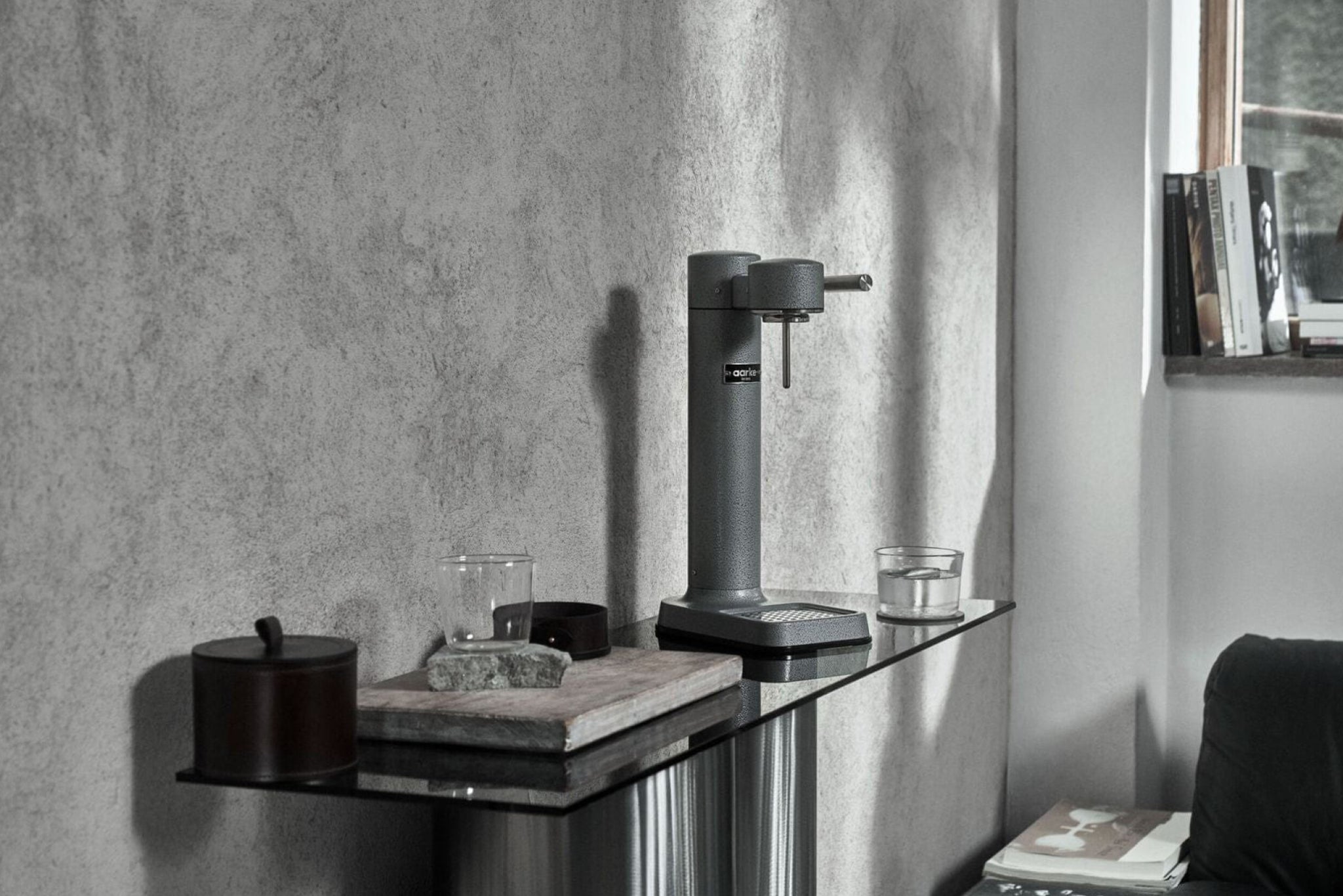 Aarke Carbonator 3 Hammertone: Premium Stainless Steel Water Bubbler
