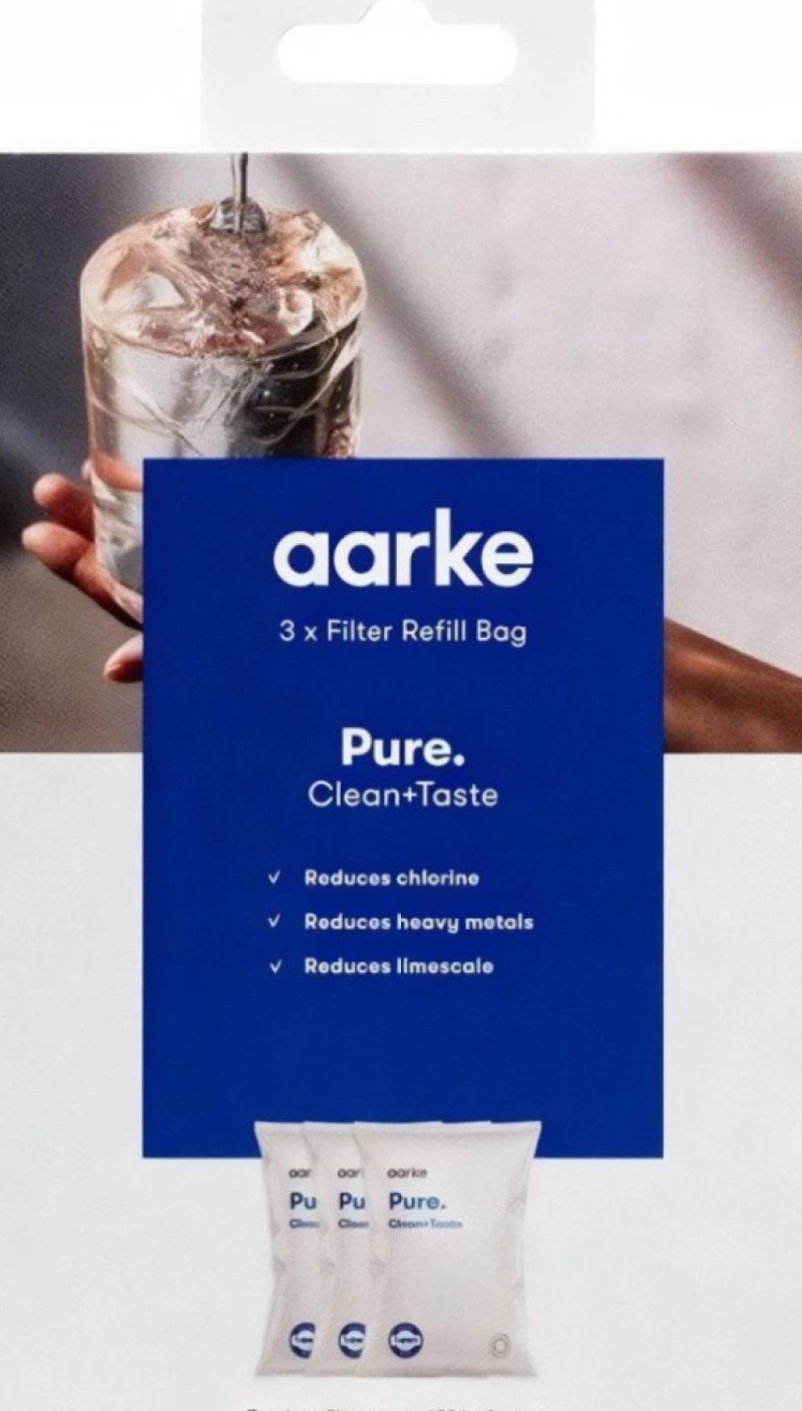 Aarke Pure Filter Granules Refill 3-pack: Clean, Great-tasting Water