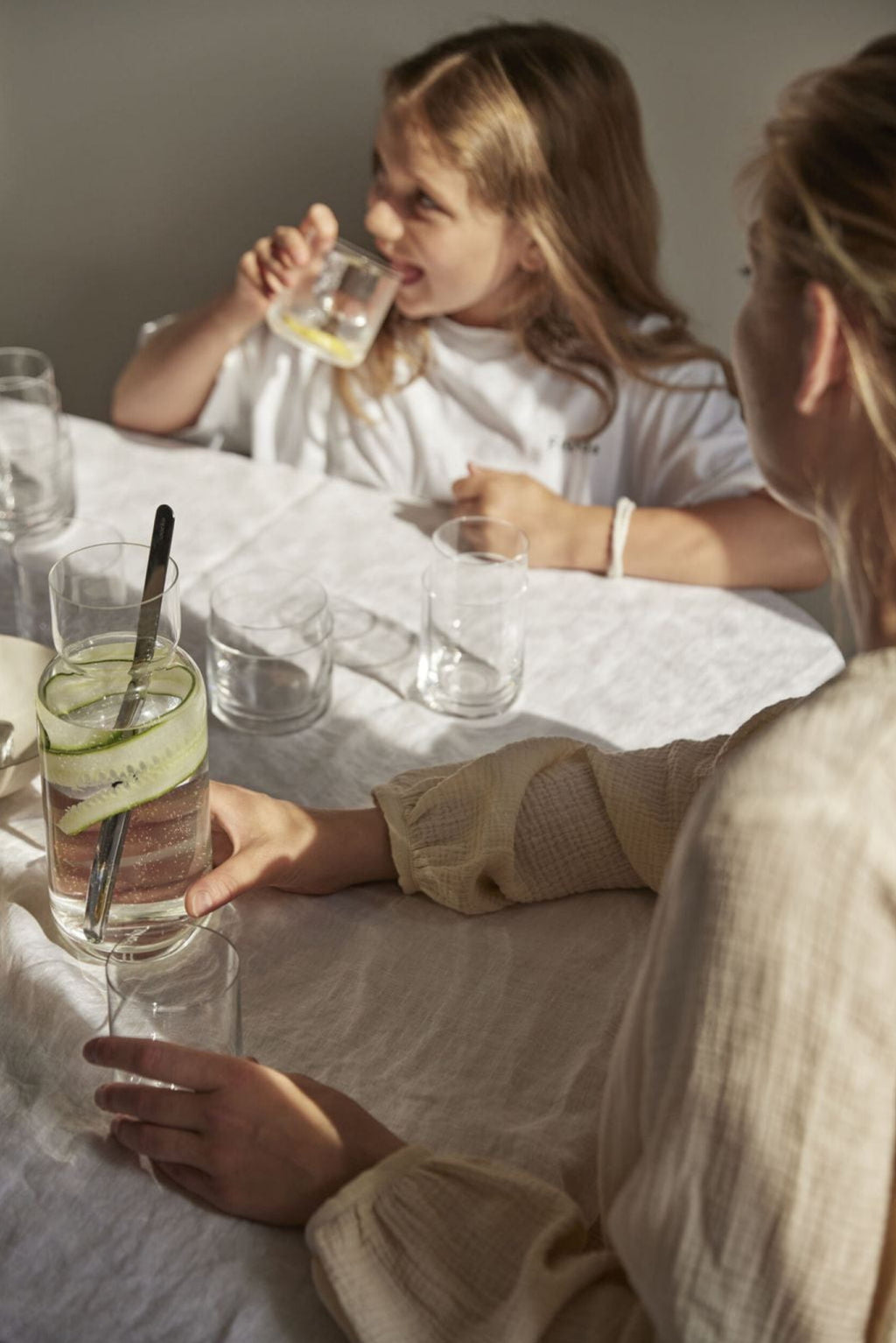 Elegant Aarke Nesting Carafe & Bar Spoon: Crystal & Stainless Steel Duo