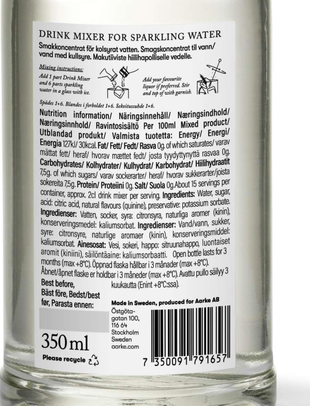 Aarke Drink Mixer: Fresh Spruce Shoots Tonic for Home Bars