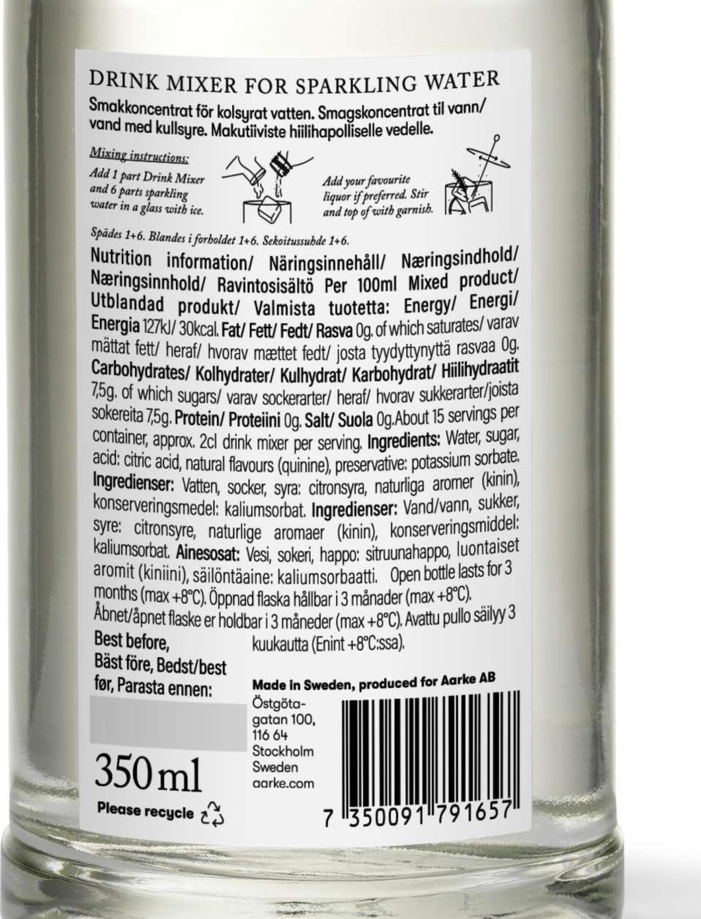 Aarke Drink Mixer: Fresh Spruce Shoots Tonic For Home Bars