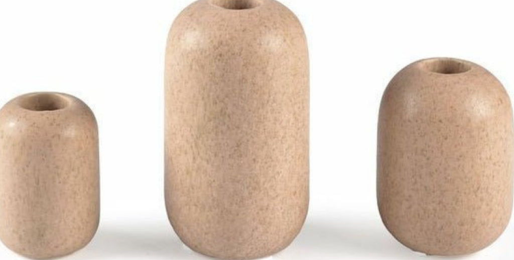 Villa Collection Candle Holder Set Nude, 3 Stk.