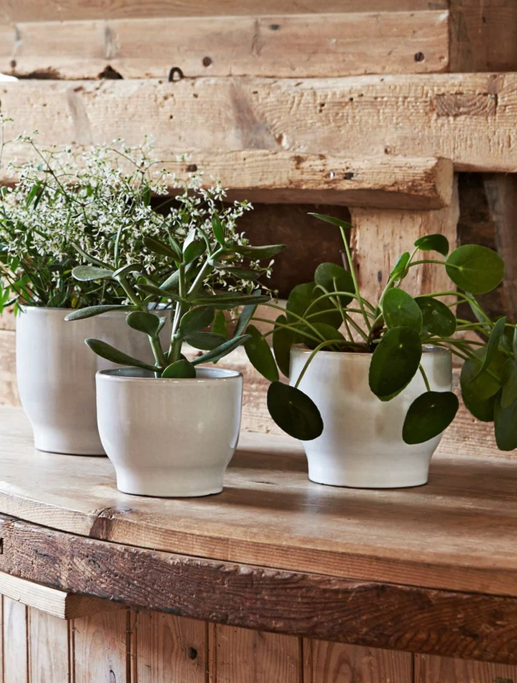 Knabstrup Keramik flower pot Ø 16,5 cm, white