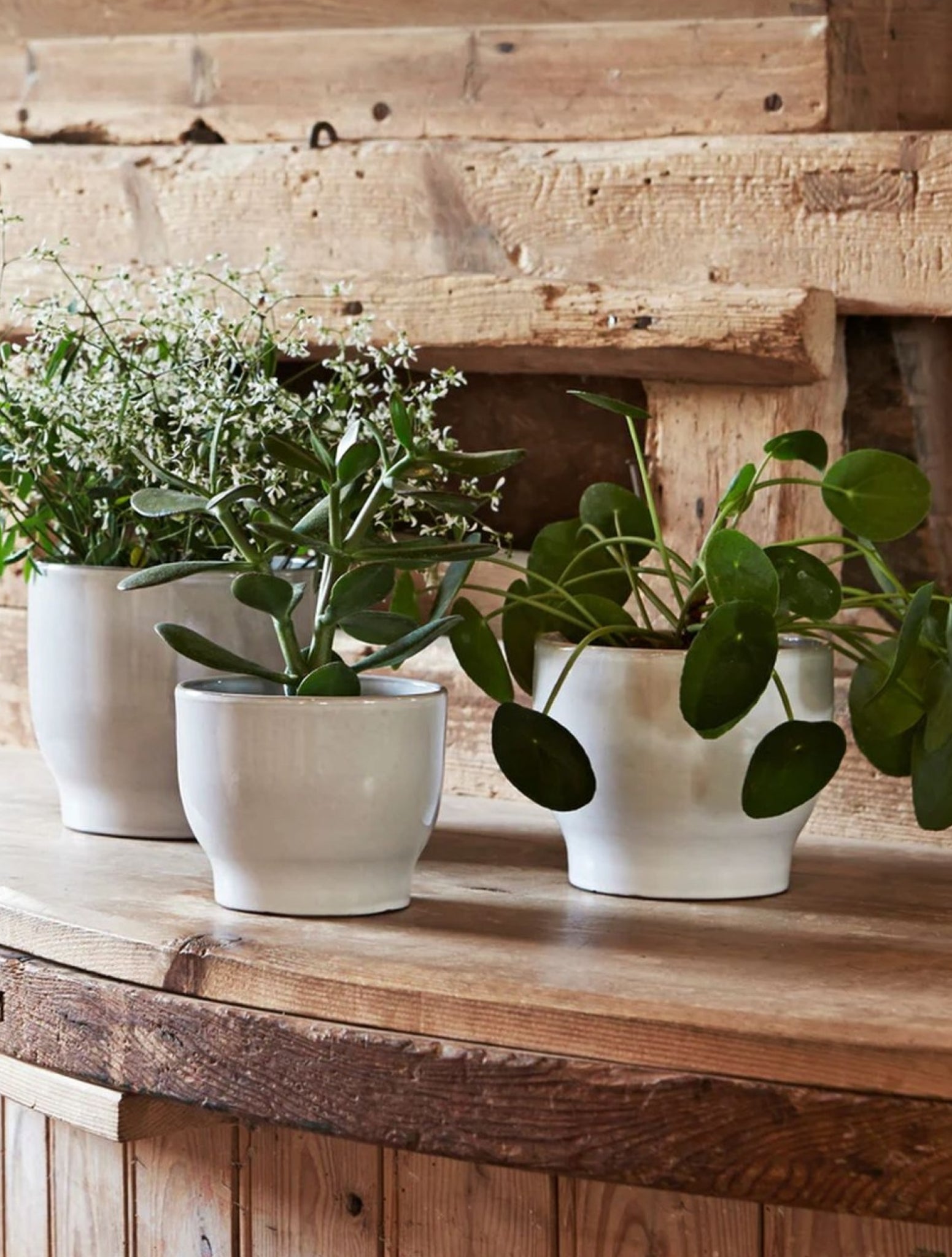 Knabstrup Keramik flower pot Ø 12,5 cm, white