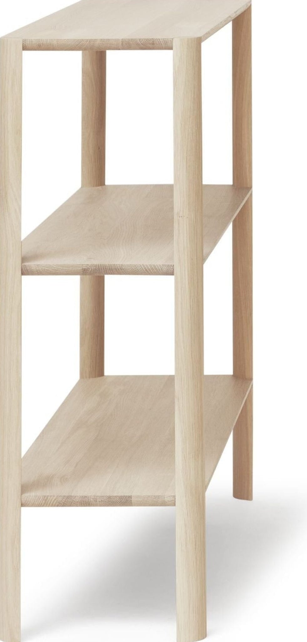 Form & Refine Leaf Shelf 1x3 — White Oiled Oak 100×30×92 Cm Room Divider