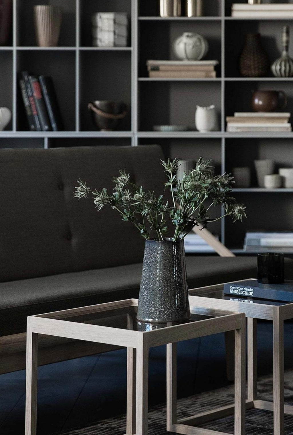 Klassik Studio Aron Cone Vase, dark brown