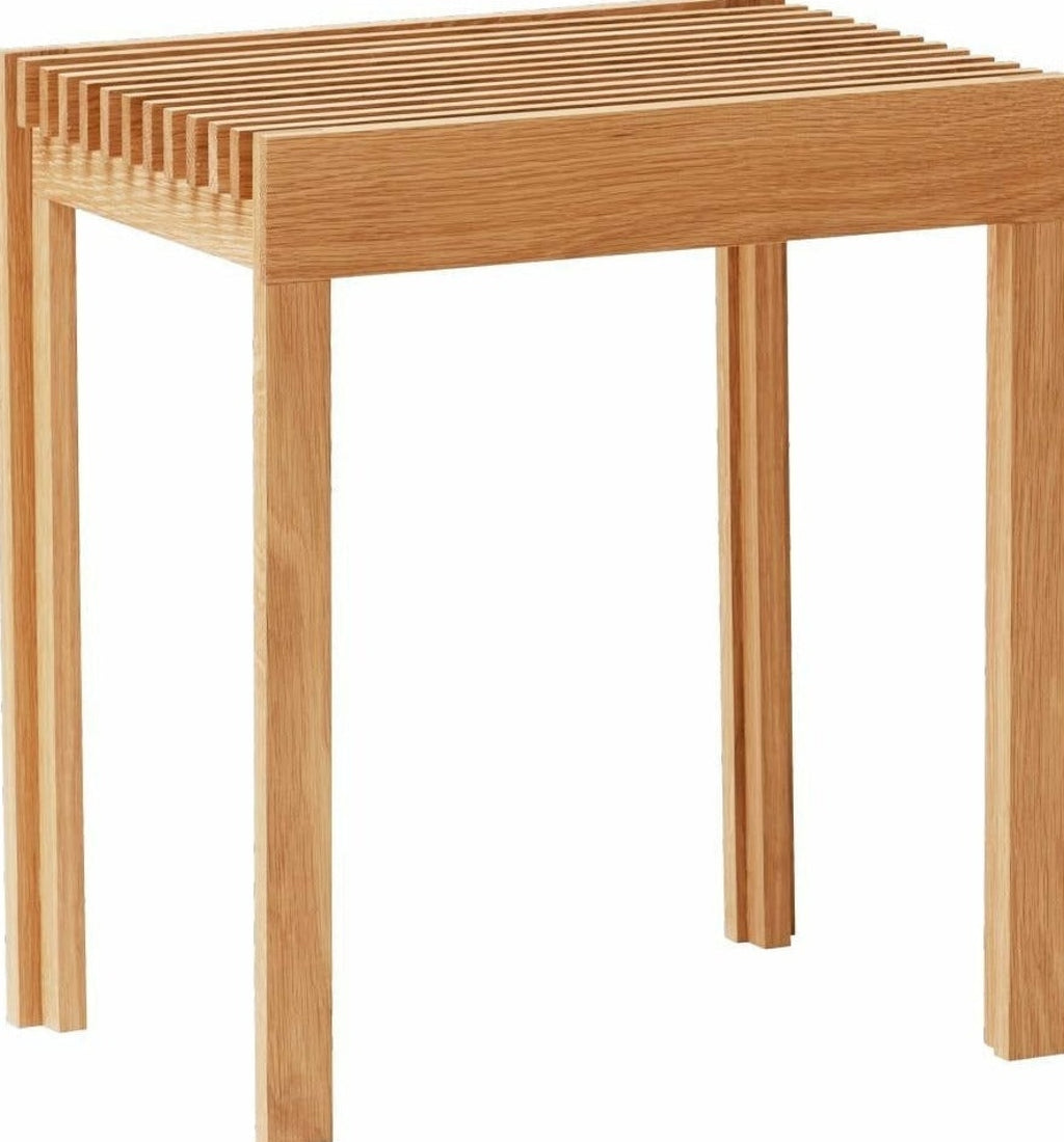 Form & Refine Lightweight Oak Stool — Solid European Oak, 45cm, 2.5kg