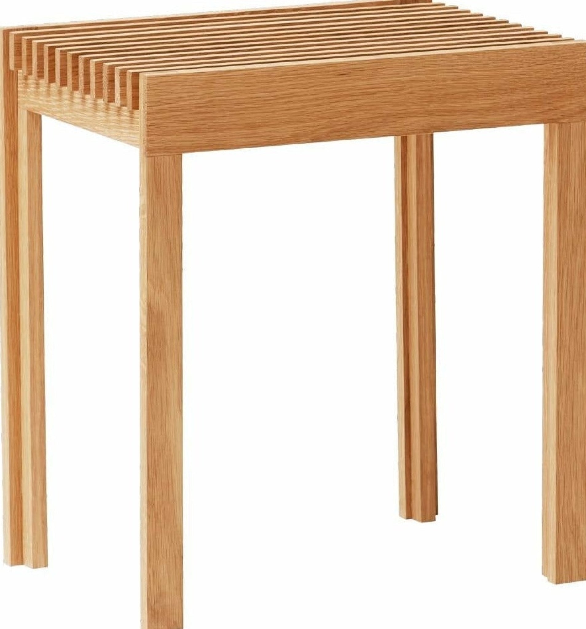 Form & Refine Lightweight Oak Stool — Solid European Oak, 45cm, 2.5kg