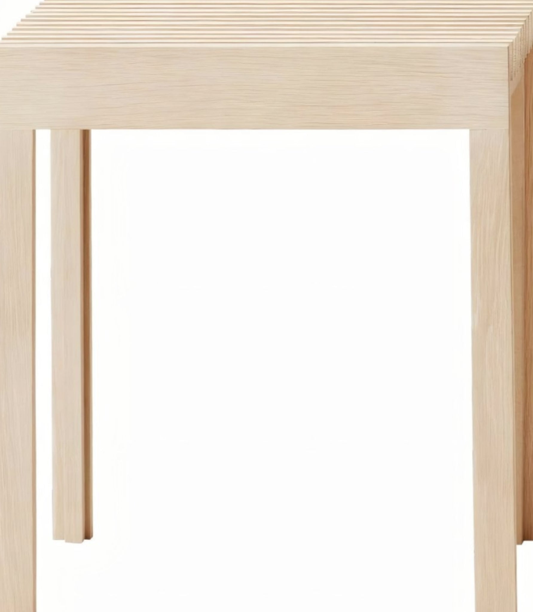 Form & Refine Lightweight Stool, White Oiled Oak — Ultra-light 45cm