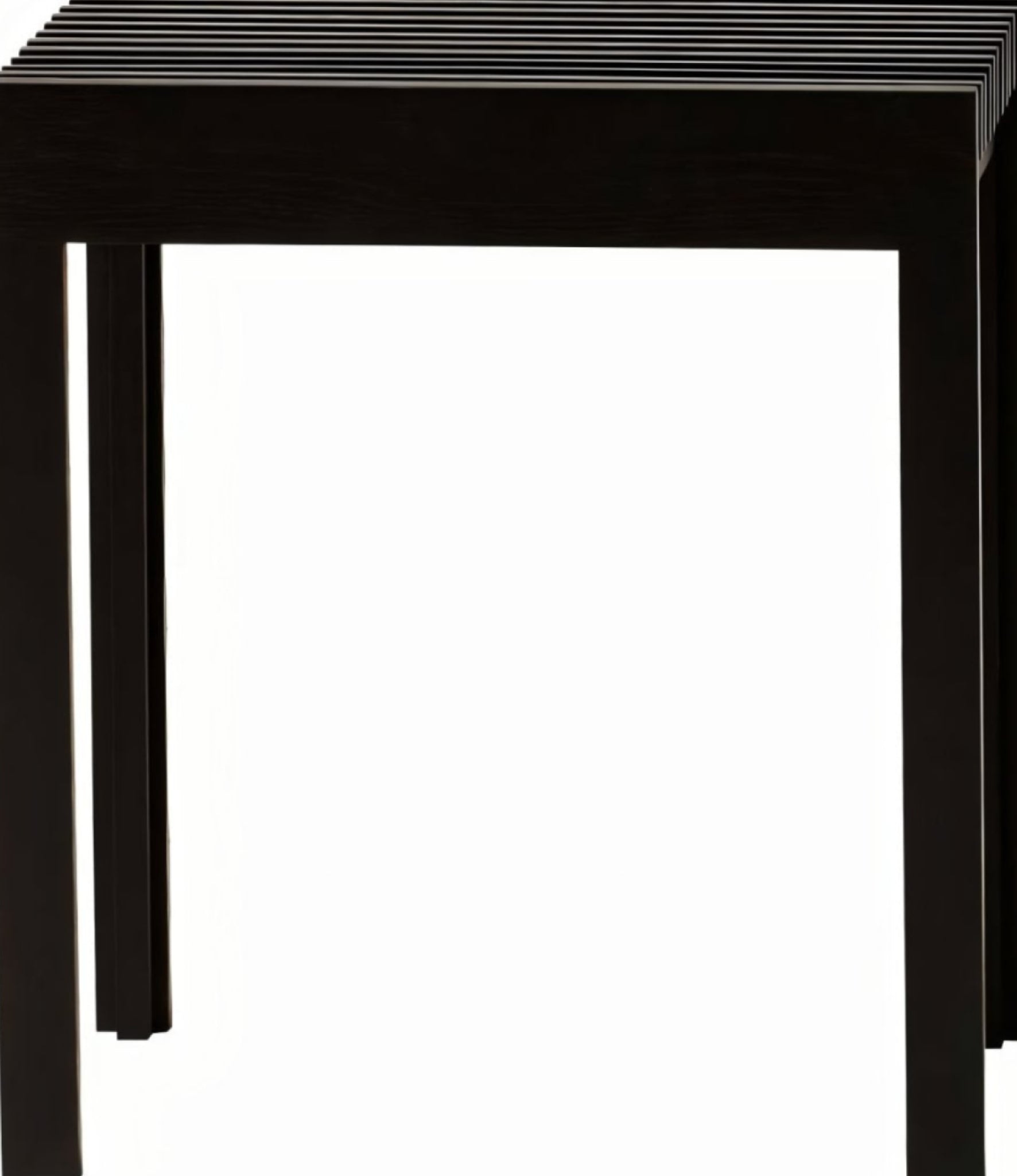 Form & Refine Lightweight Stool — Black-stained Oak, Solid European Oak