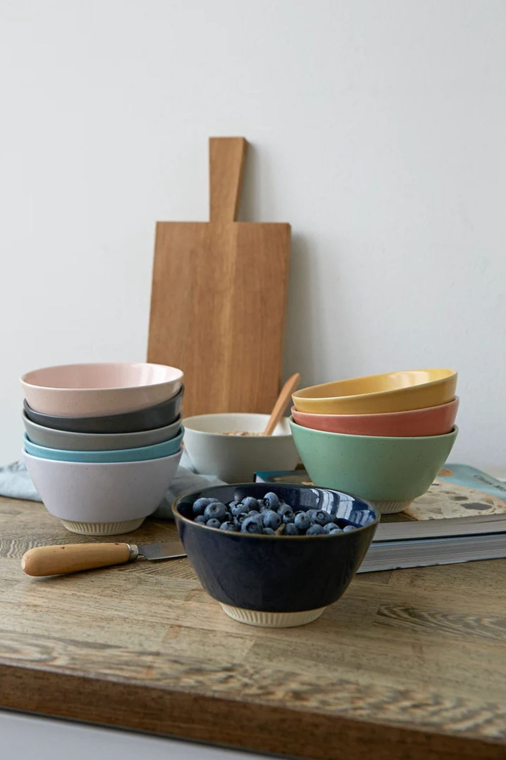 Knabstrup Keramik Colorit bowl Ø 14 cm, navy blue