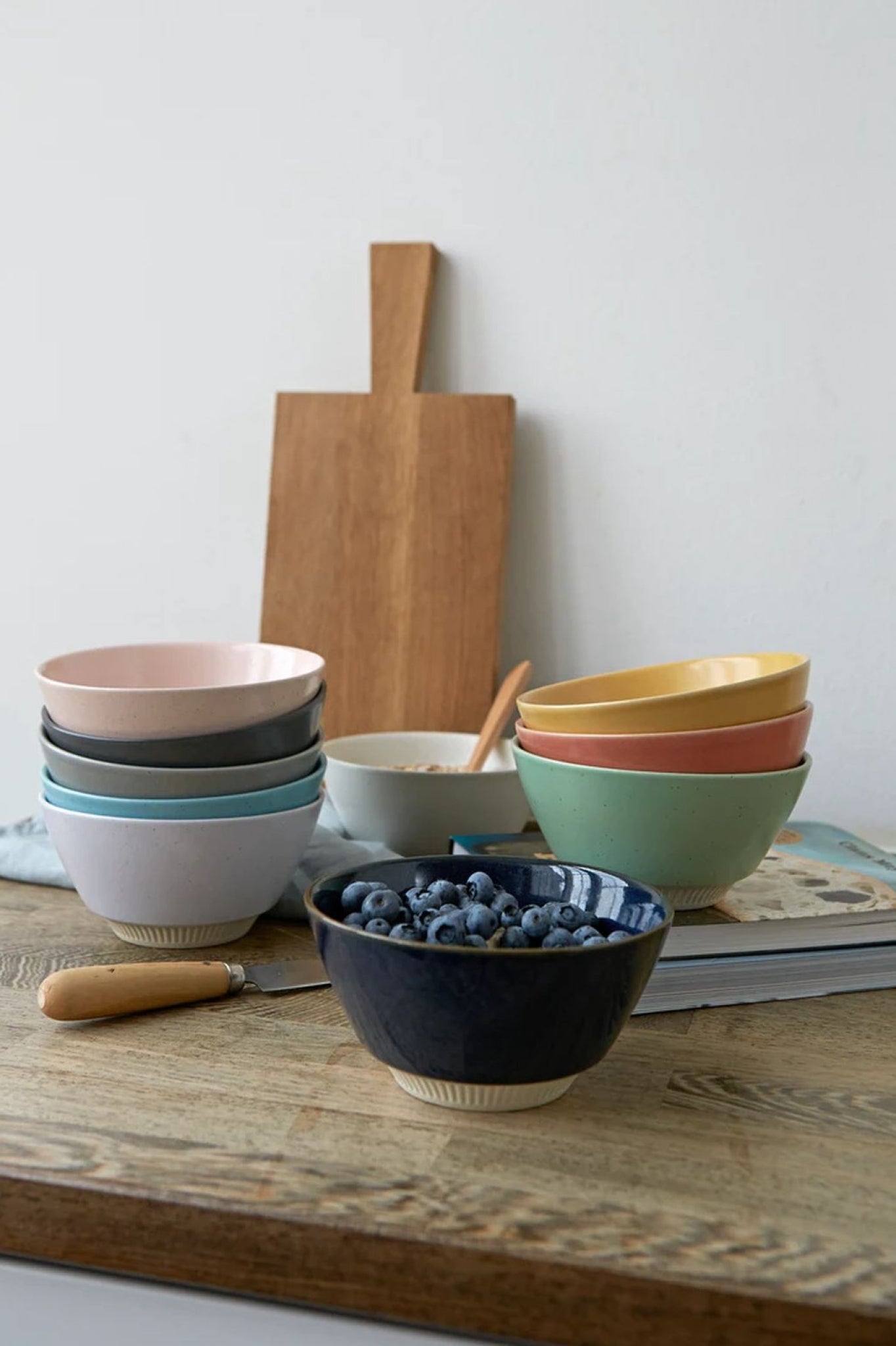 Knabstrup Keramik Colorit bowl Ø 14 cm, navy blue