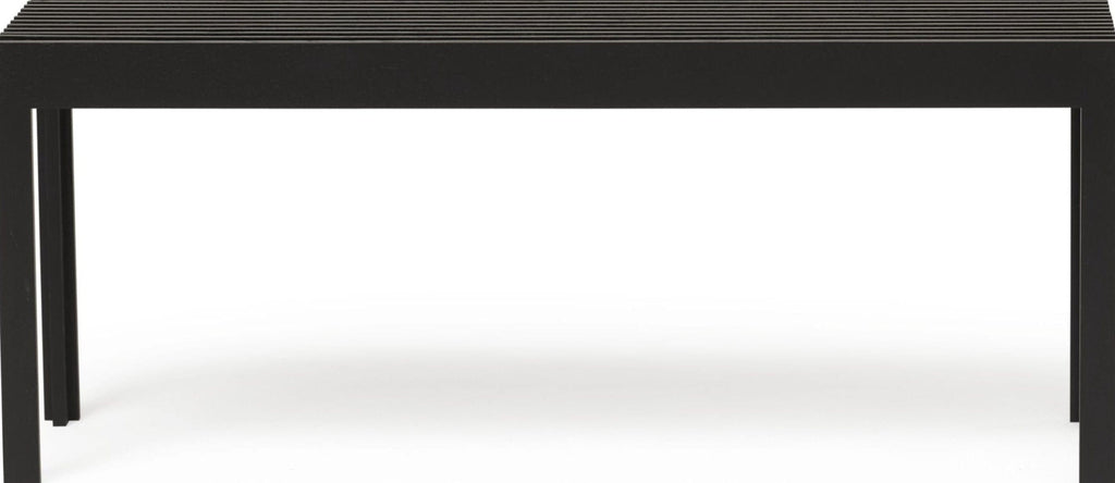 Form & Refine Lightweight Bench. Black Stained Oak