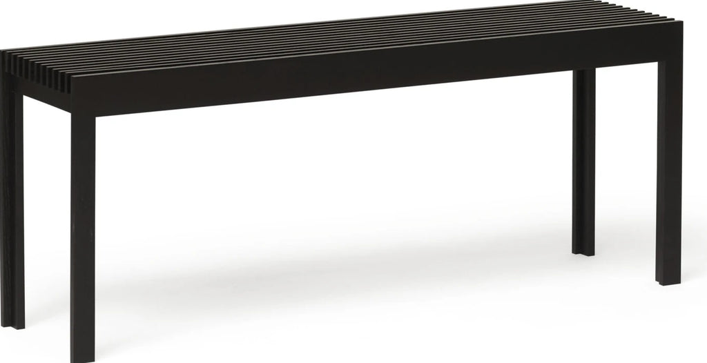 Form & Refine Lightweight Bench. Black Stained Oak