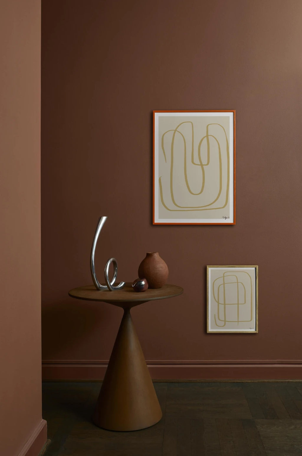 Paper Collective Different Ways Yellow I Poster, 30x40 Cm