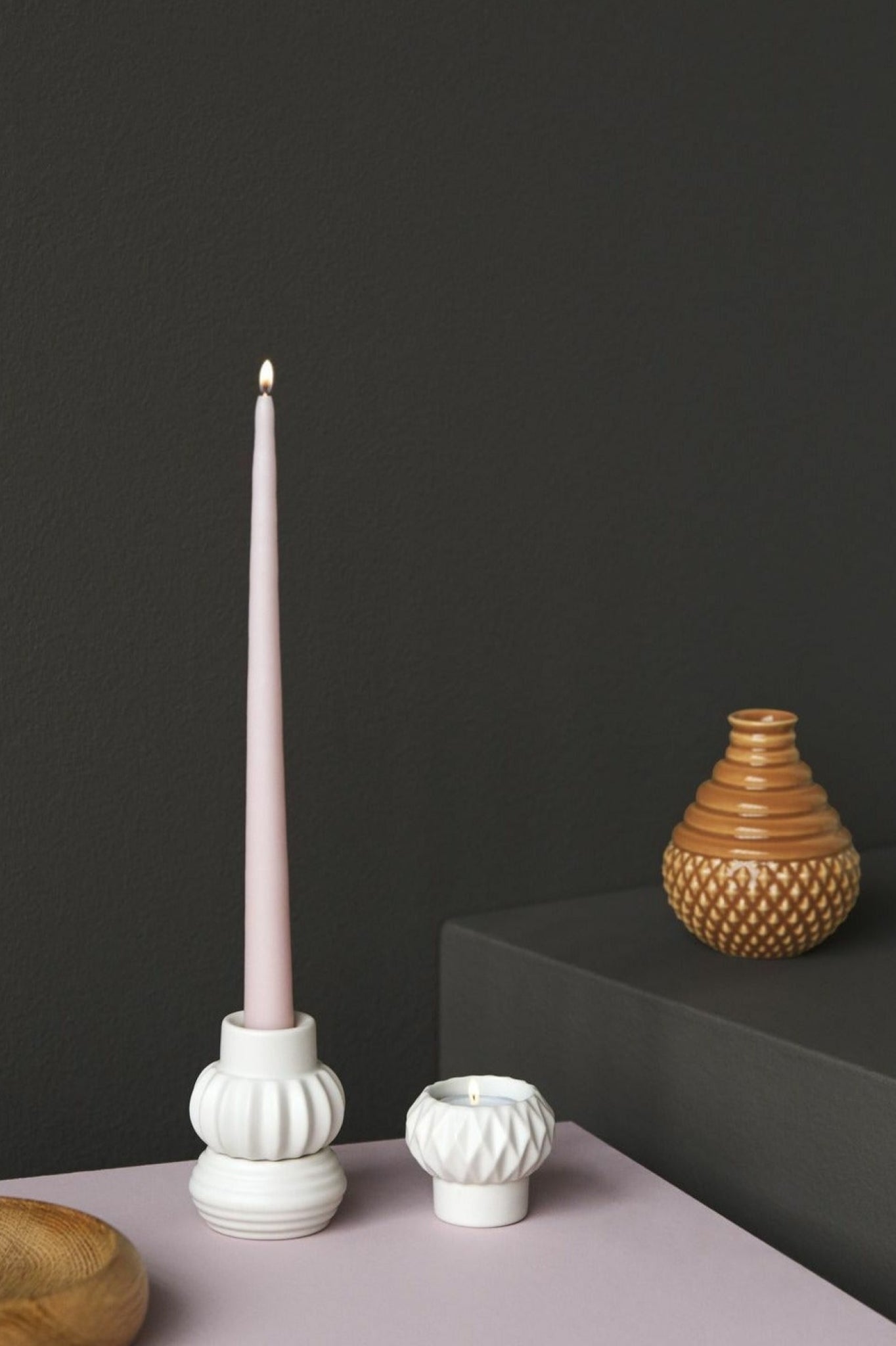 Dottir Candle Holder Multicolor, 3 pcs.